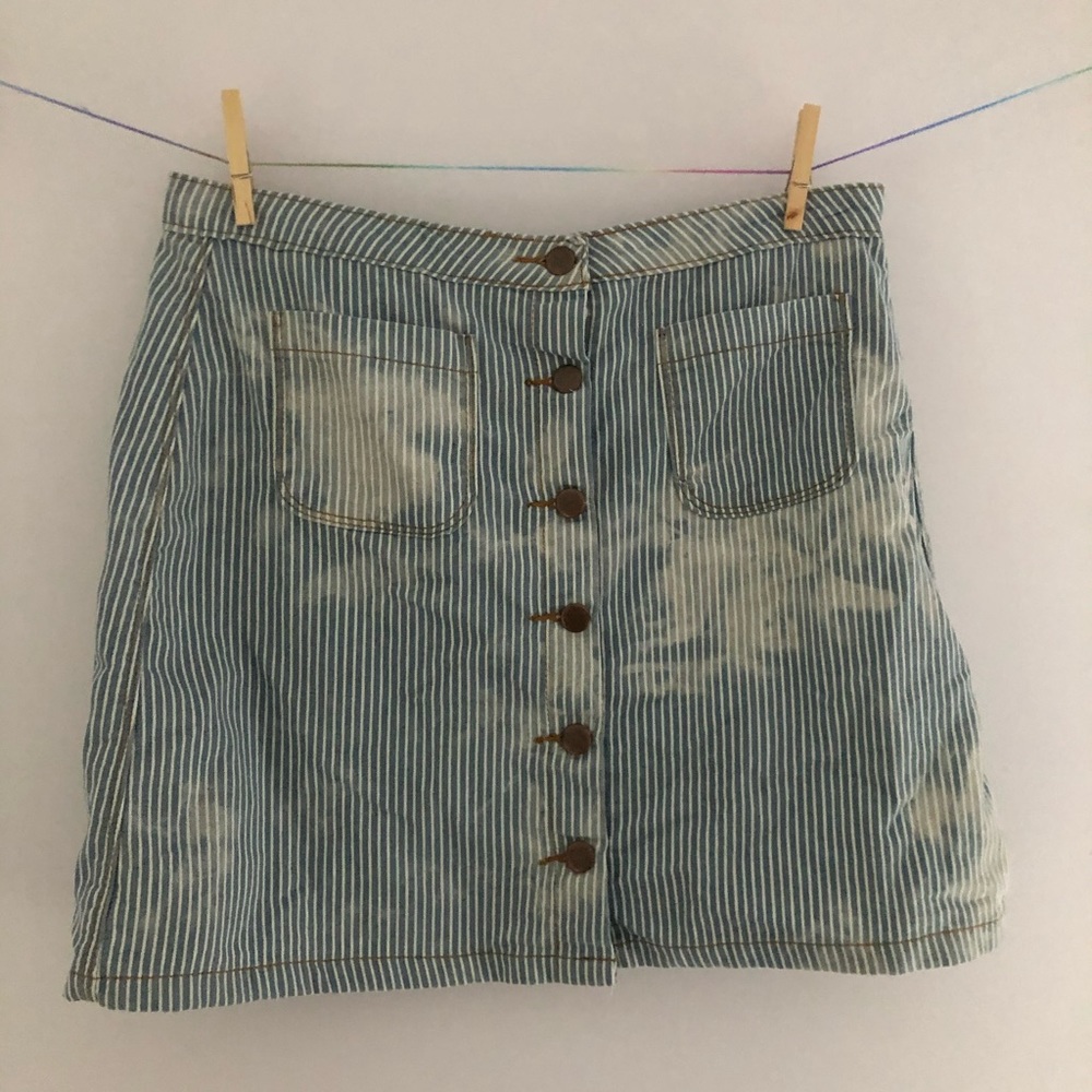 button up skirt